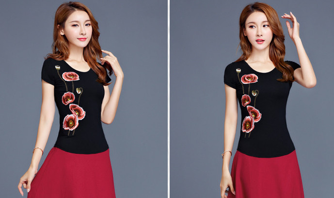 ST-683 Stylish Top Black