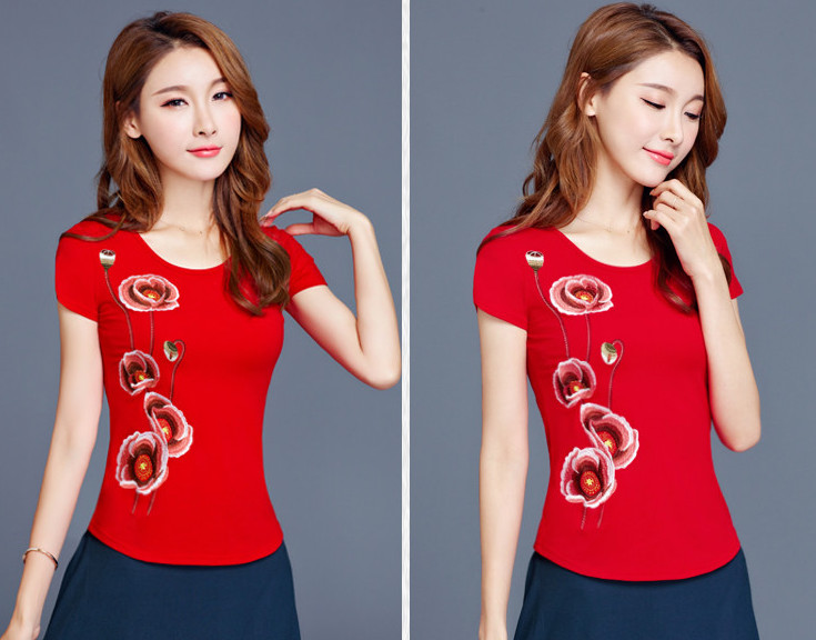 ST-683 Stylish Top Red