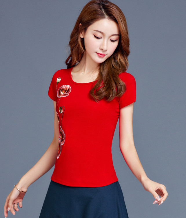ST-683 Stylish Top Red