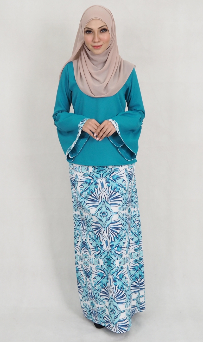 SW5139 Fashion Baju Kurung Dark Green