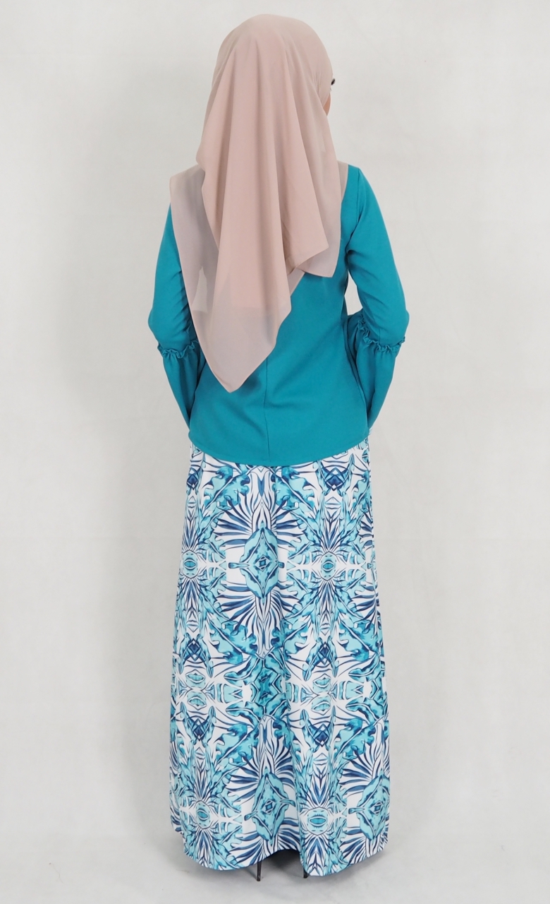 SW5139 Fashion Baju Kurung Dark Green
