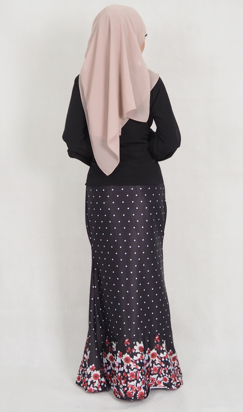 SW5142 Stylish Baju Kurung Black