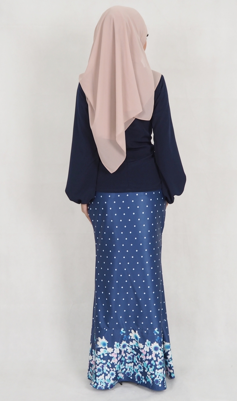 SW5142 Stylish Baju Kurung Navy