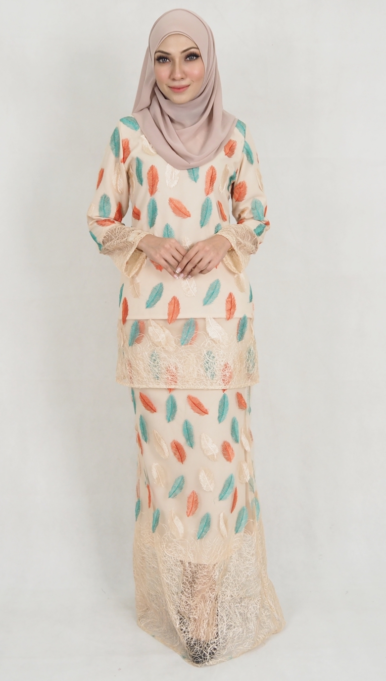 SW5144 Charming Baju Kurung Cream
