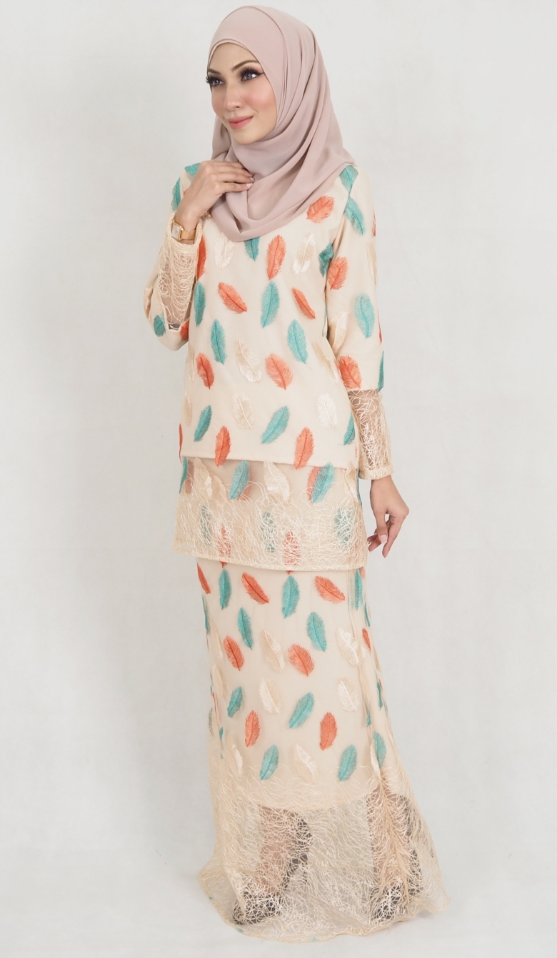 SW5144 Charming Baju Kurung Cream