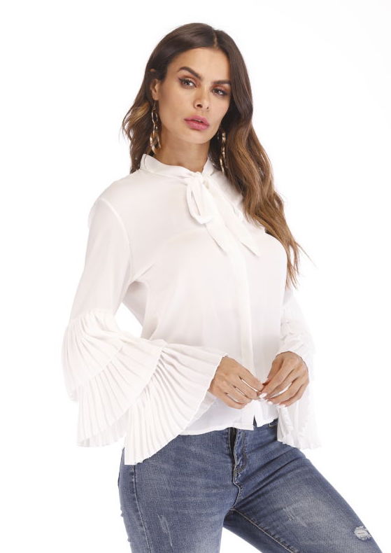 ZL727 Pretty Blouse White