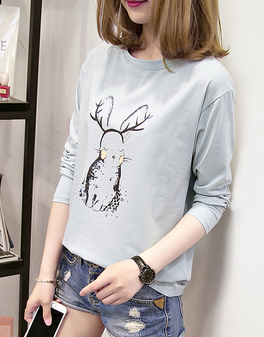 ZL728 Fashion Top Light Blue