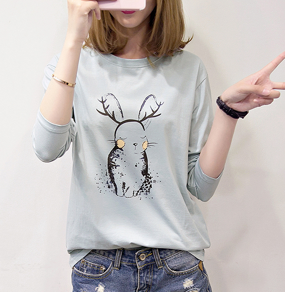 ZL728 Fashion Top Light Blue