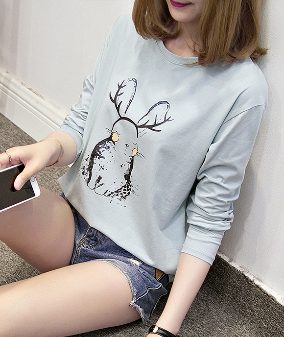 ZL728 Fashion Top Light Blue