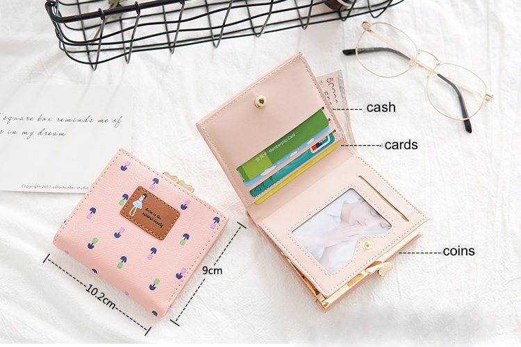 ZL730 Cute Girl Wallet Purple