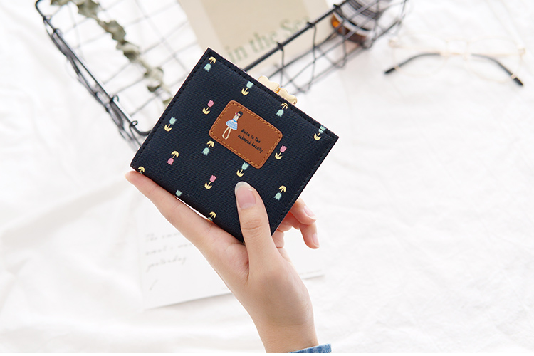ZL730 Cute Girl Wallet Black
