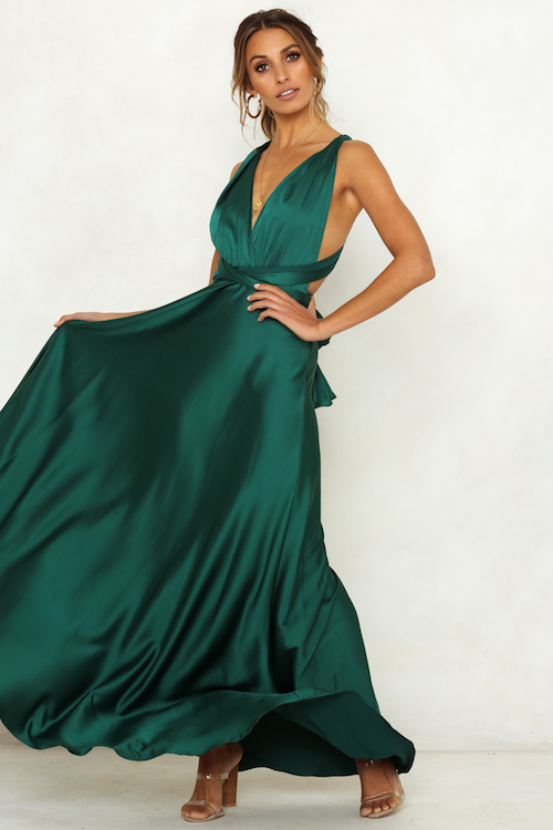 ZL738 Lovely Dress Green
