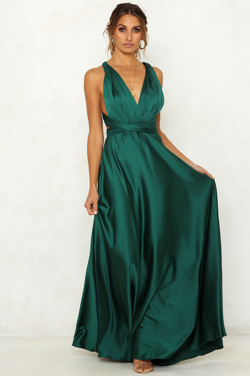 ZL738 Lovely Dress Green
