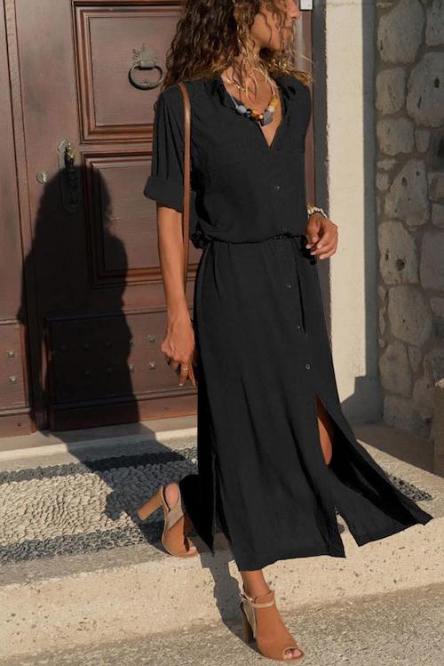 ZL741 Trendy Dress Black