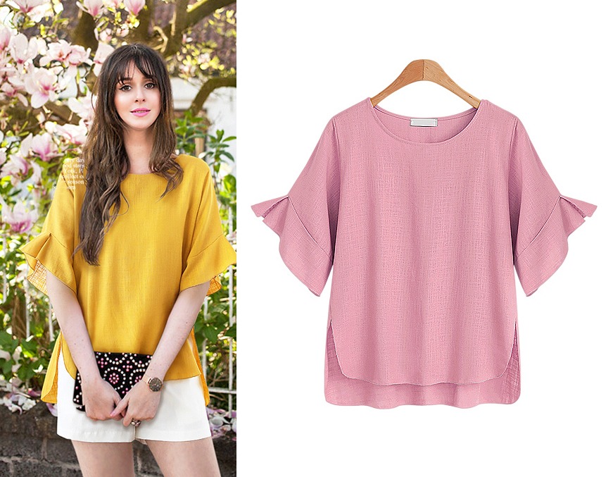 ZL748 Charming Top Pink