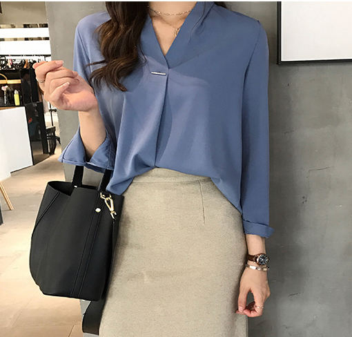 ZL751 Pretty Blouse Blue