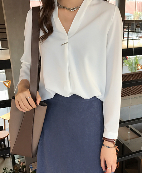 ZL751 Pretty Blouse White