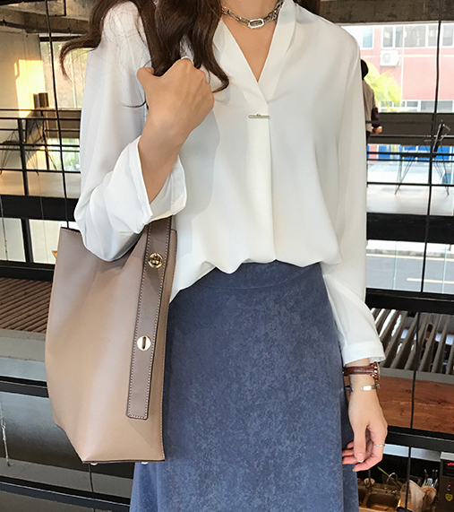 ZL751 Pretty Blouse White