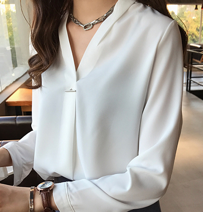 ZL751 Pretty Blouse White