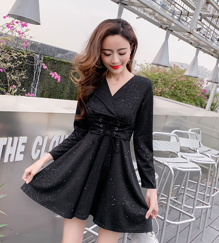 FF-145 Stylish Dress Black