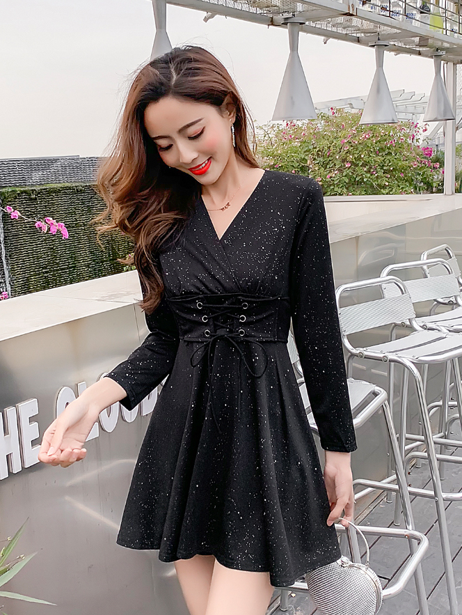 FF-145 Stylish Dress Black