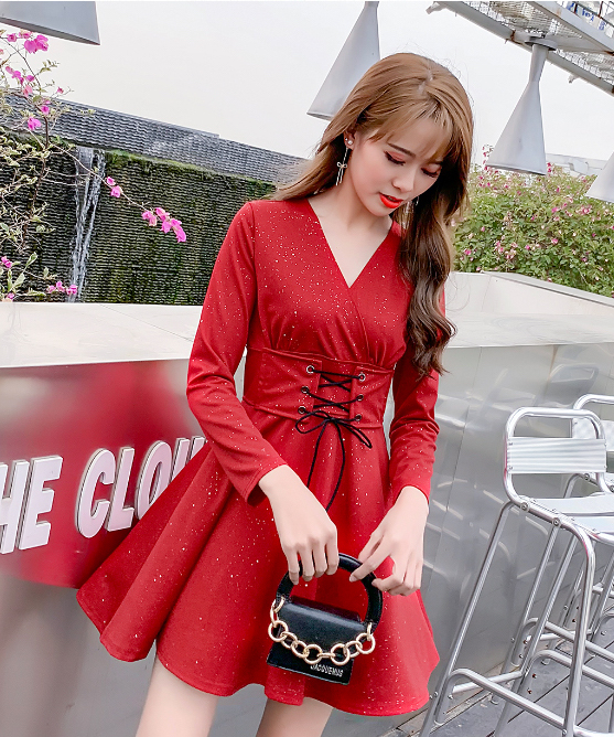 FF-145 Stylish Dress Red