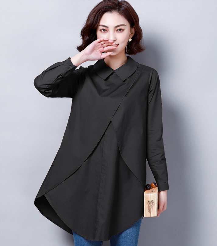 FF-149 Stylish Loose Top Black