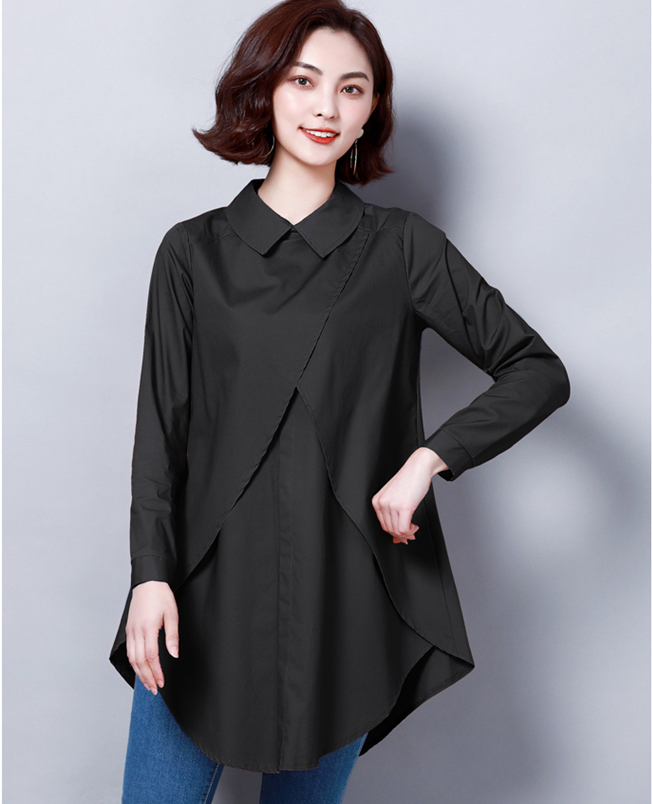 FF-149 Stylish Loose Top Black