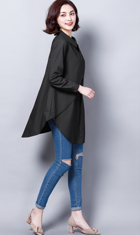 FF-149 Stylish Loose Top Black