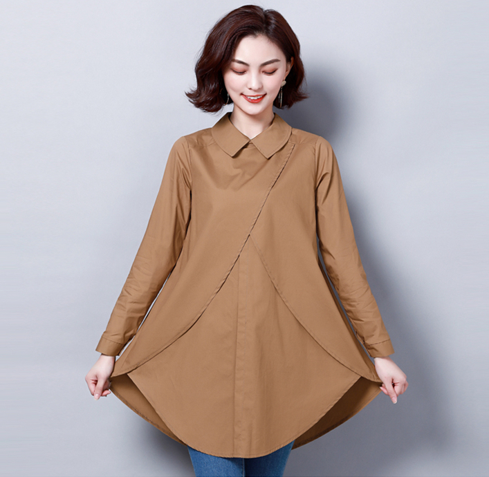 FF-149 Stylish Loose Top Khaki