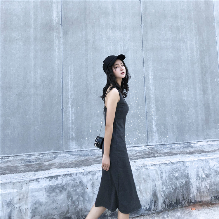 FF-157 Casual Dress Dark Grey