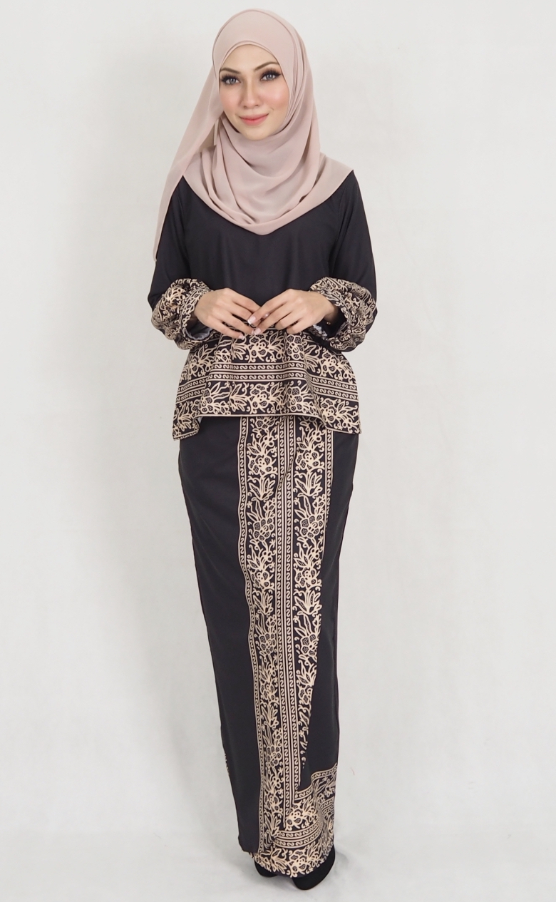SW5151 Baju Kurung (Plus Size) Black