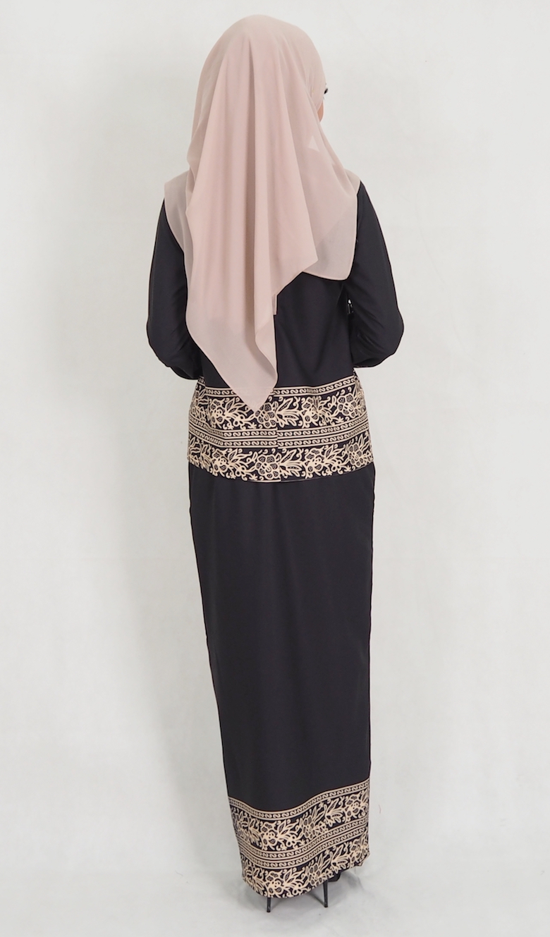 SW5151 Baju Kurung (Plus Size) Black