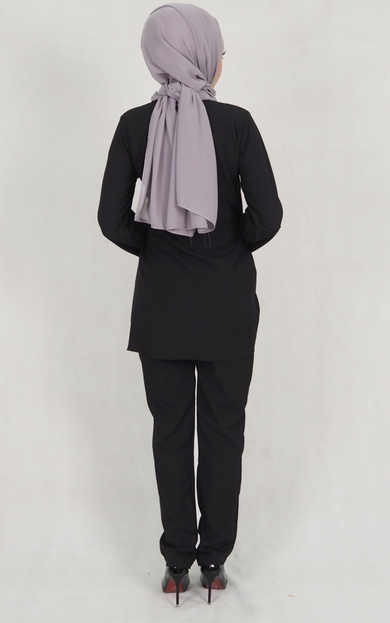 SW5157 Fashion Top & Pant Set Black