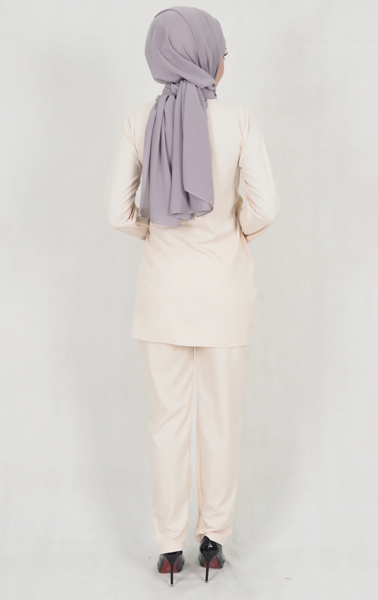 SW5157 Fashion Top & Pant Set Cream
