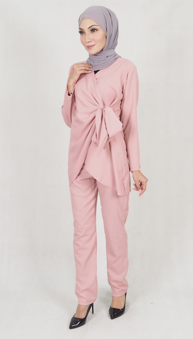 SW5157 Fashion Top & Pant Set Dusty Pink