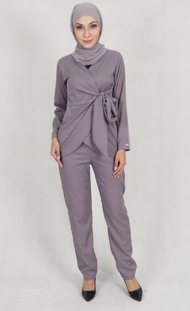 SW5157 Fashion Top & Pant Set Grey