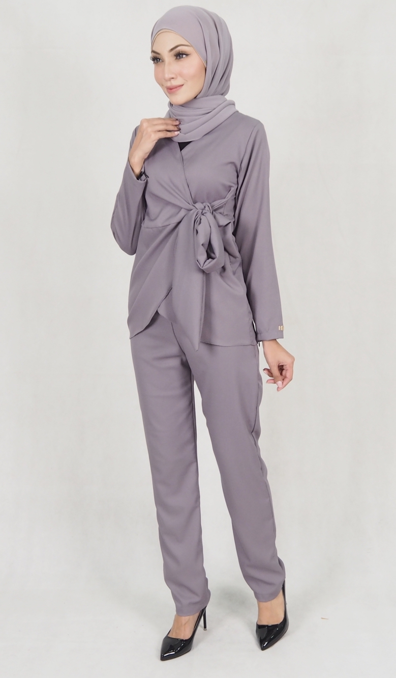 SW5157 Fashion Top & Pant Set Grey