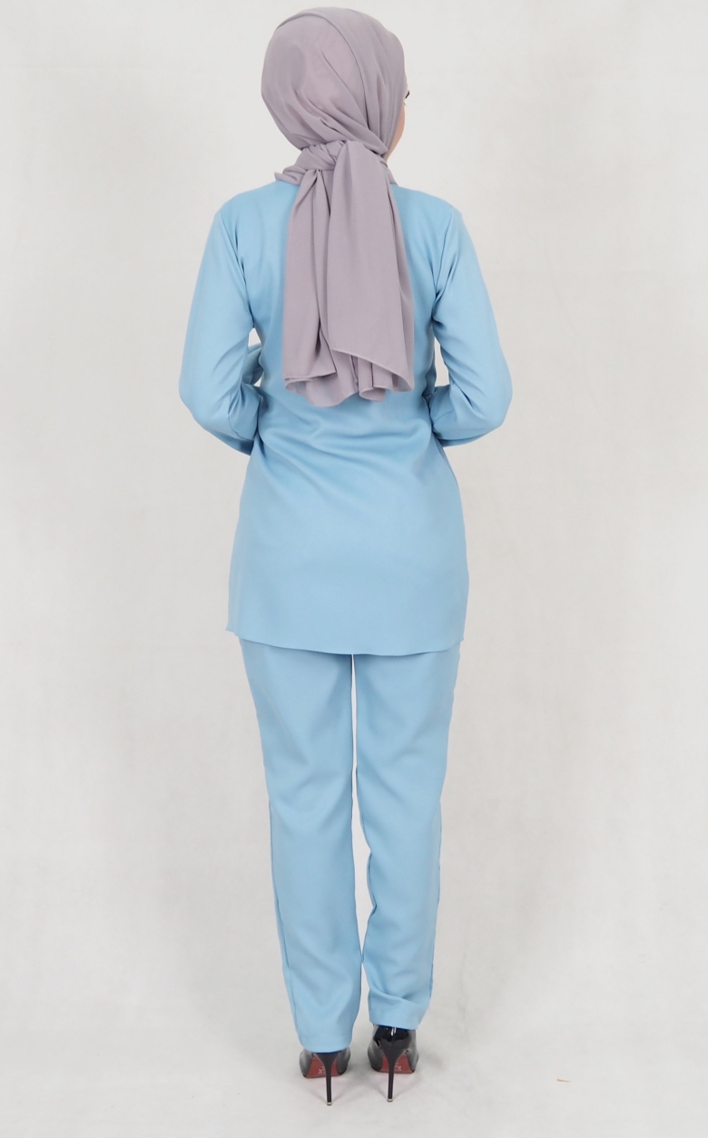 SW5157 Fashion Top & Pant Set Light Blue