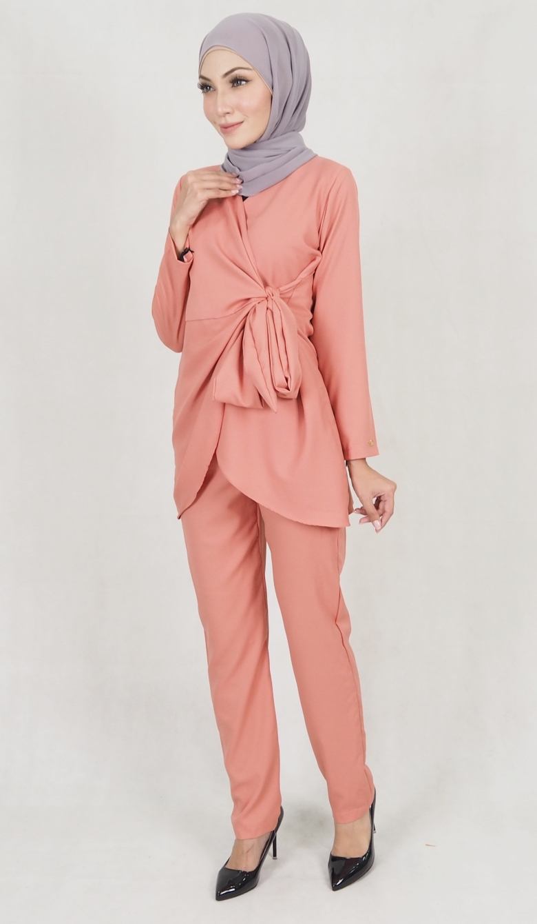 SW5157 Fashion Top & Pant Set Peach