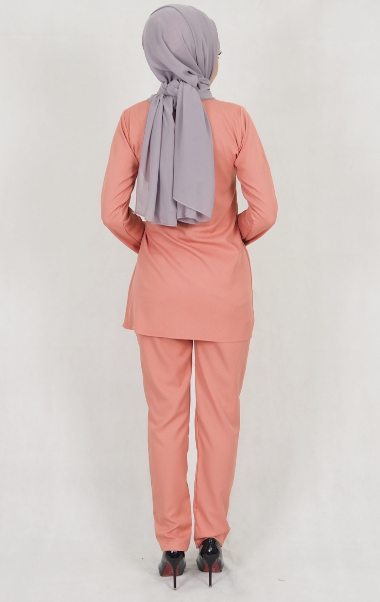 SW5157 Fashion Top & Pant Set Peach