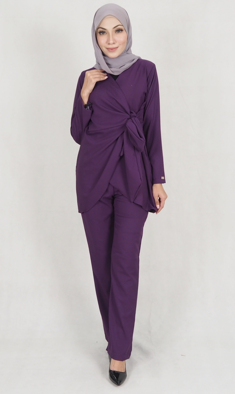 SW5157 Fashion Top & Pant Set Purple