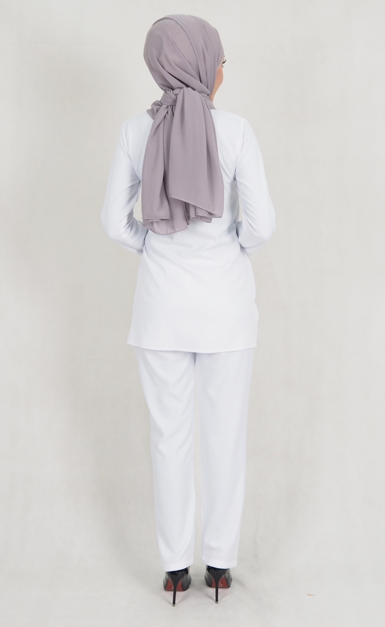 SW5157 Fashion Top & Pant Set White