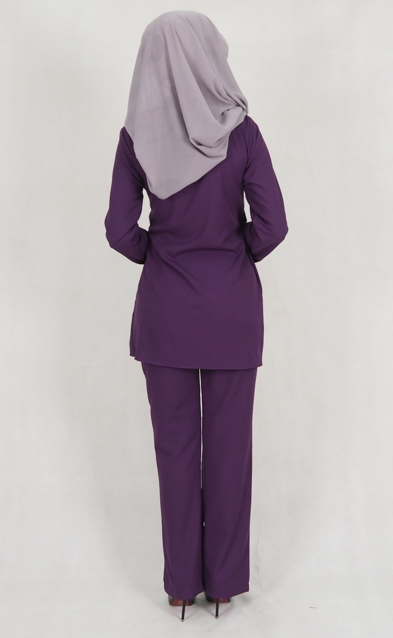 SW5158 Top & Pant Set (Plus Size) Purple