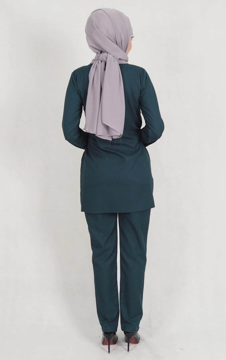 SW5159 Top & Pant Set (Plus Size) Emerald Green
