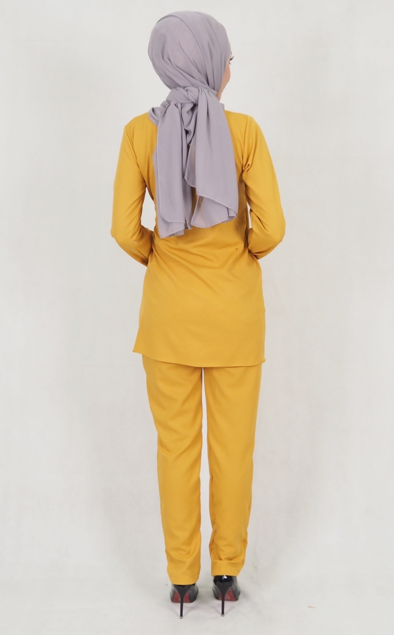 SW5159 Top & Pant Set (Plus Size) Mustard