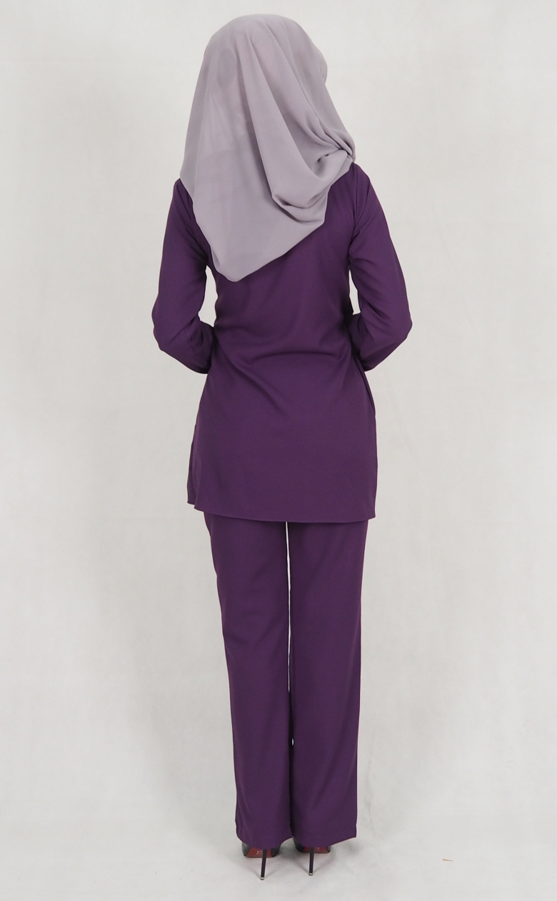 SW5159 Top & Pant Set (Plus Size) Purple
