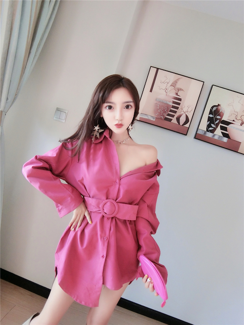 ZL753 Lovely Dress Pink
