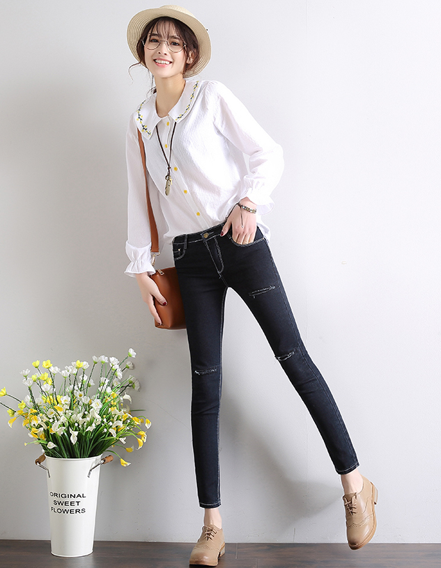 ZL755 Fashion Denim Pant Black