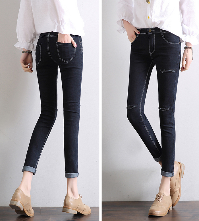 ZL755 Fashion Denim Pant Black